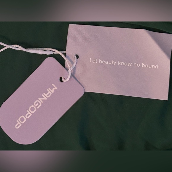 MANGOPOP Women’s Green Long Sleeve Bodysuit Scoop Neck, Size XXL, NWT - Picture 7 of 7